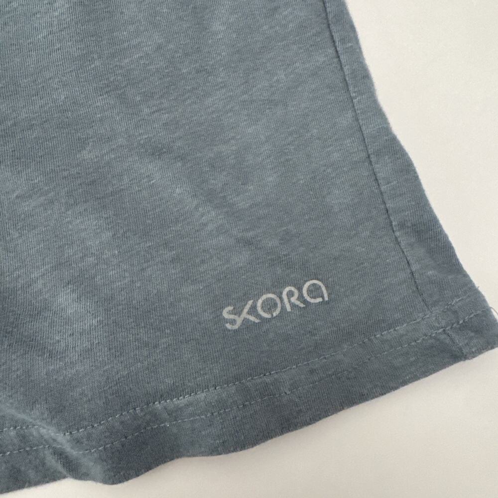 Lot of 2 Skora Run Real Mens T-Shirt Size Medium Gray and Blue Tee - Picture 6 of 10